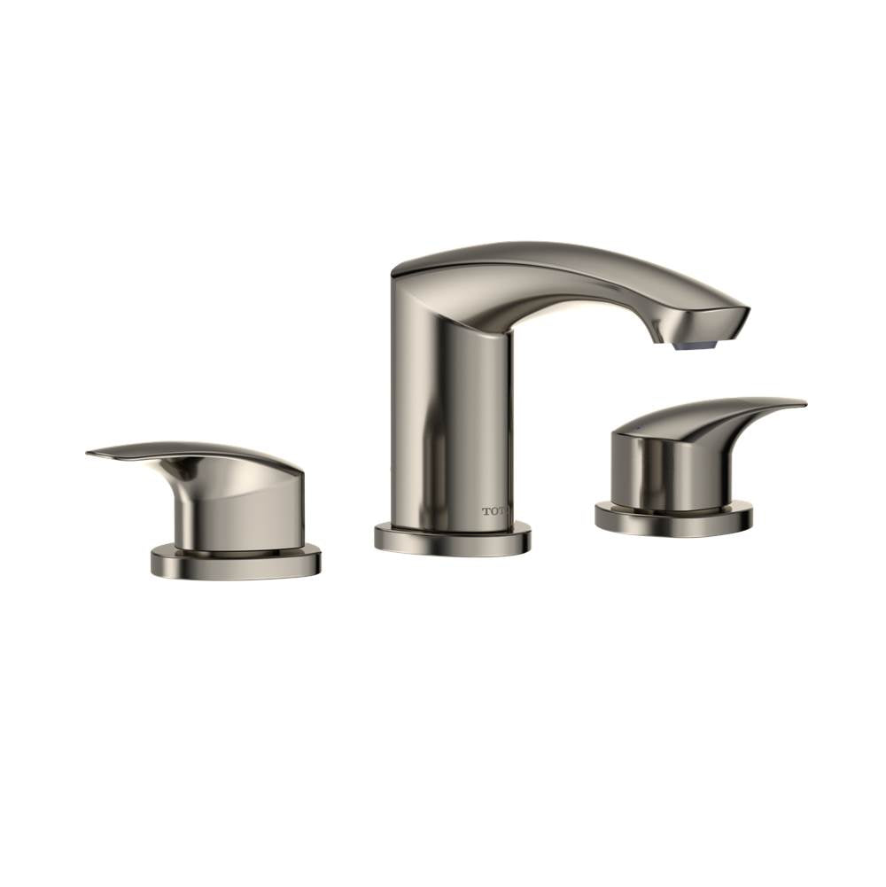 Toto Gm 1.2 Gpm Two Handle Widespread Bathroom Sink Faucet, Brushed Nickel