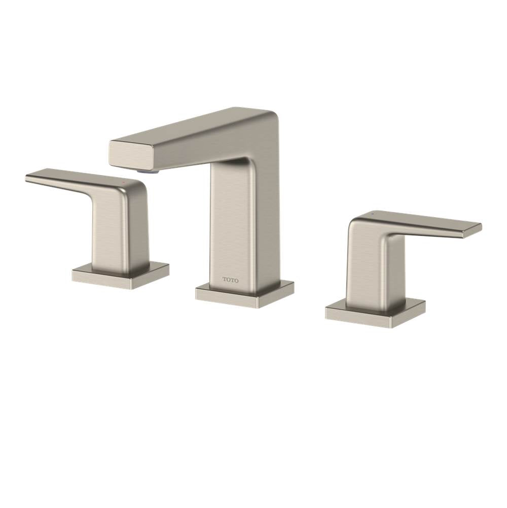 Toto Gb Series 1.2 Gpm Two Handle Widespread Bathroom Sink Faucet With Drain Assembly, Brushed Nickel