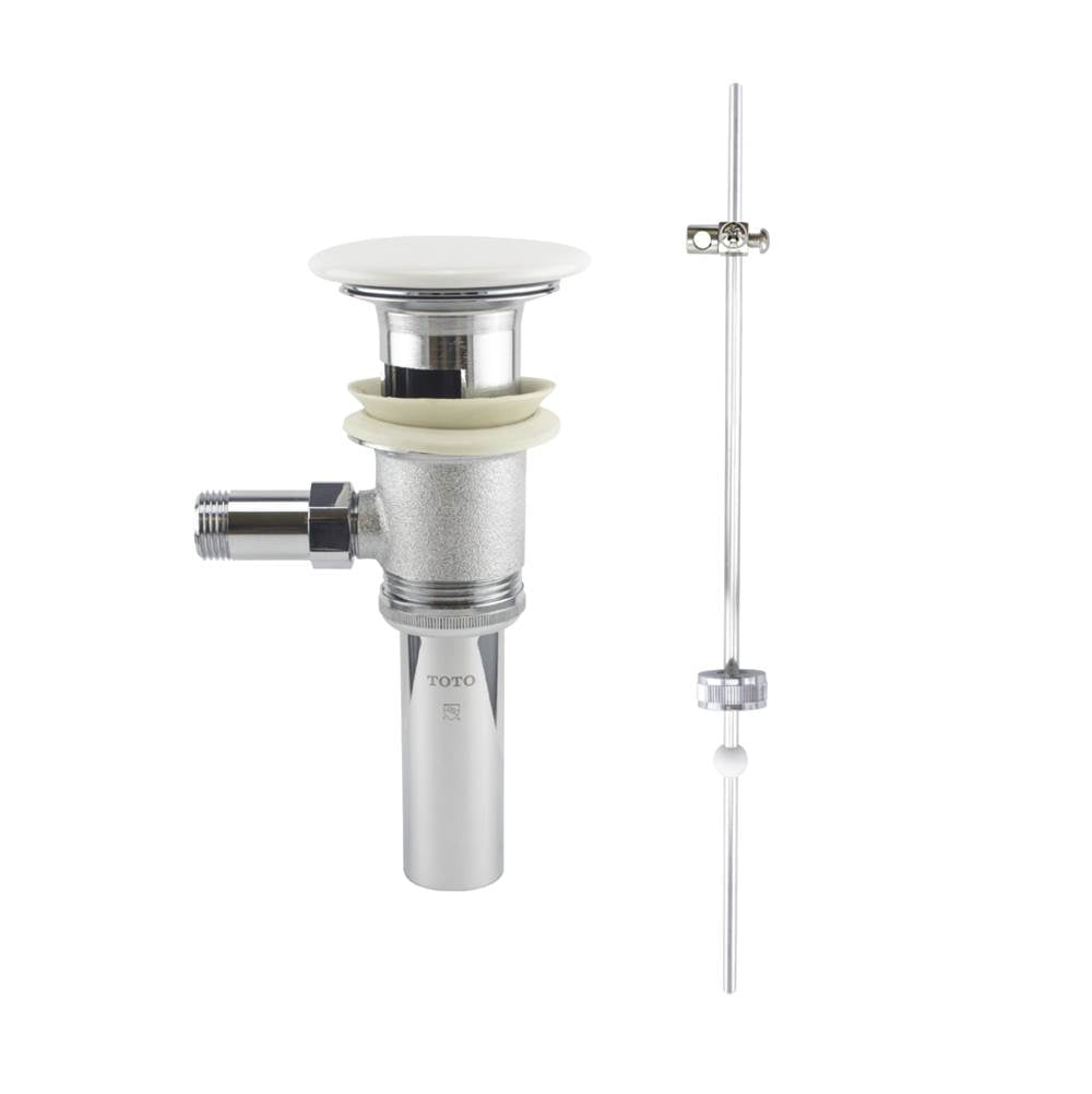 TOTO - Toto Lever Faucet Drain Fitting Assembly With White Ceramic Drain Cover