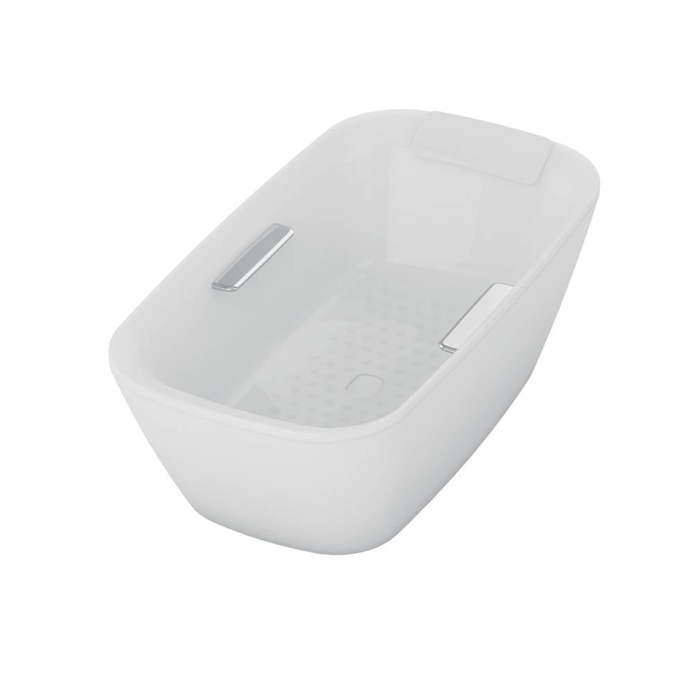 TOTO - Neorest Freestanding Bathtub Cotton Cp With Drain - Cotton White