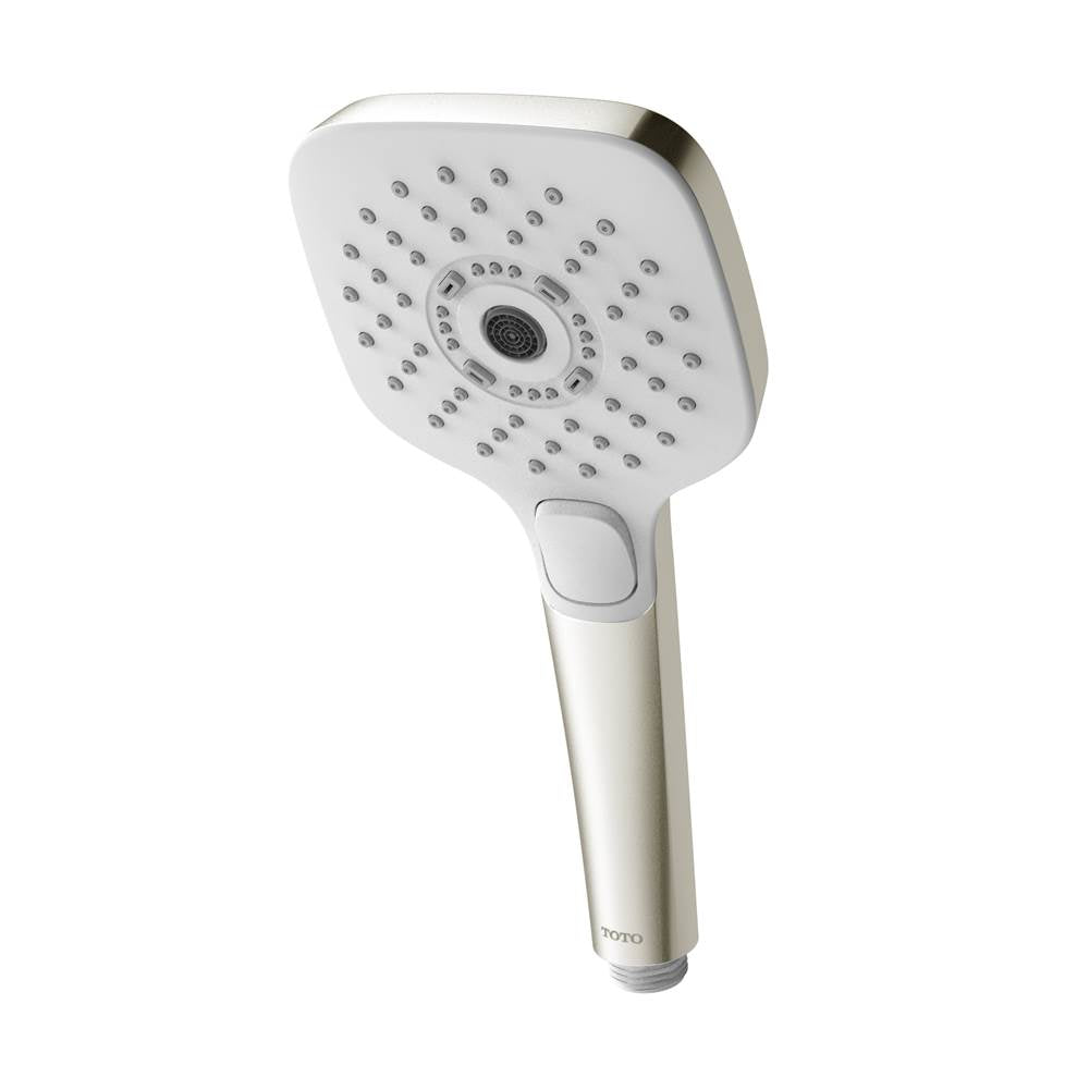 Toto G Series 1.75 Gpm Multifunction 4 Inch Square Handshower With Active Wave, Comfort Wave, And Warm Spa, Brushed Nickel