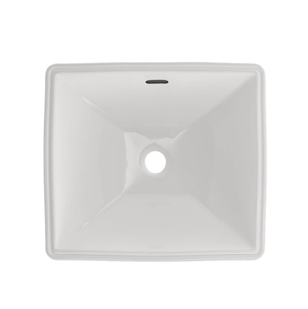 Toto Legato Rectangular Undermount Bathroom Sink With Cefiontect, Cotton White