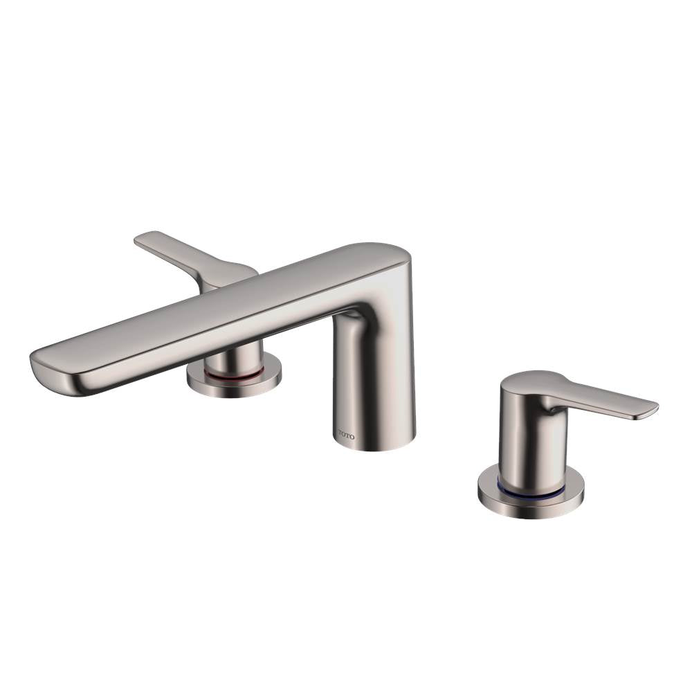 TOTO - Toto Gs Two-Handle Deck-Mount Roman Tub Filler Trim, Polished Nickel - Polished Nickel