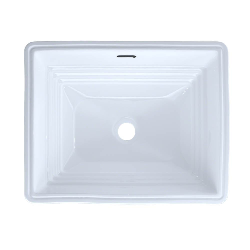 Toto Promenade Rectangular Undermount Bathroom Sink, Cotton White