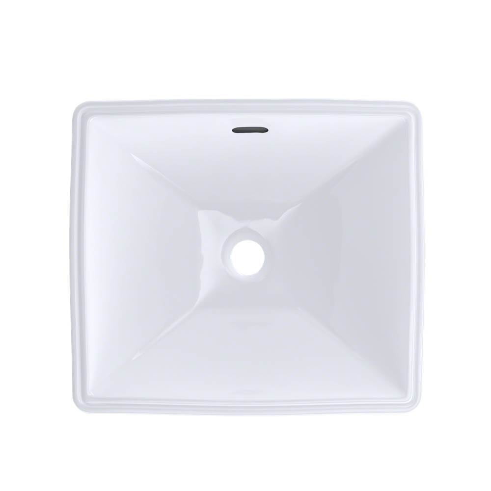 Toto Legato Rectangular Undermount Bathroom Sink With Cefiontect, Cotton White