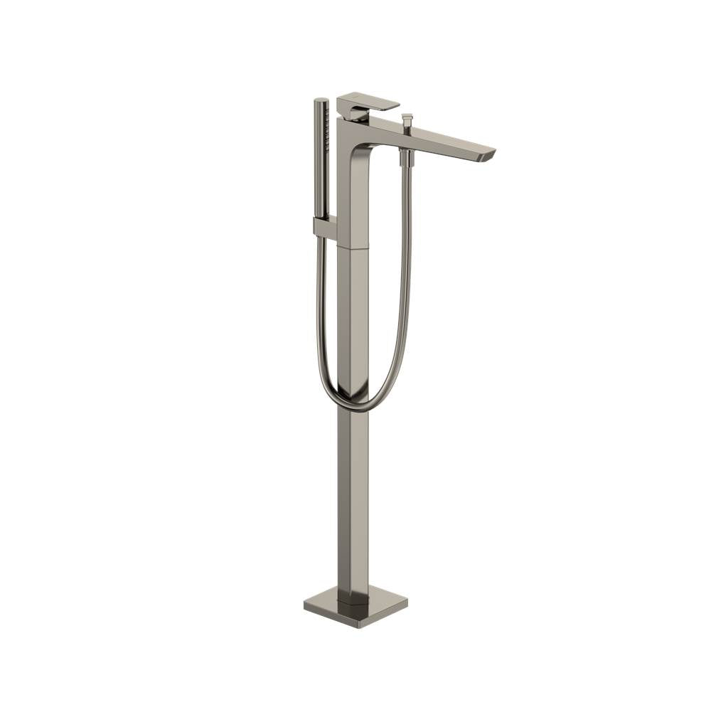 Toto Ge Single-Handle Free Standing Tub Filler With Handshower, Brushed Nickel