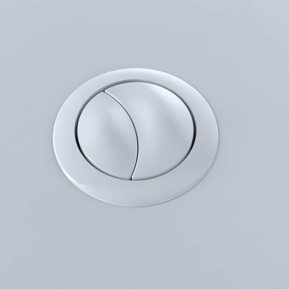 TOTO - Aquia 1Pc Push Button Cst654 53Mm - Cotton White - Cotton White