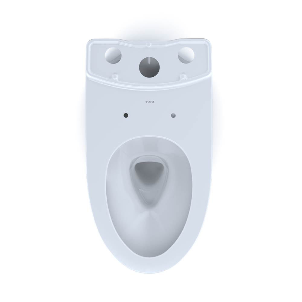 Aquia IV Elongated Universal Height Skirted Toilet Bowl with CEFIONTECT, Cotton White