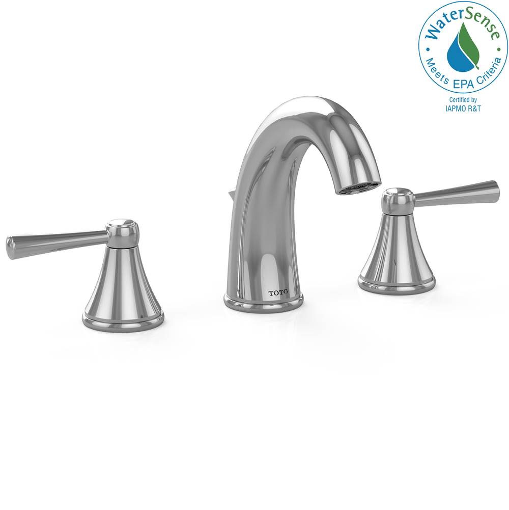 TOTO - Toto SilasE Two Handle Widespread 1.2 Gpm Bathroom Sink Faucet, Polished Chrome - Polished Chrome