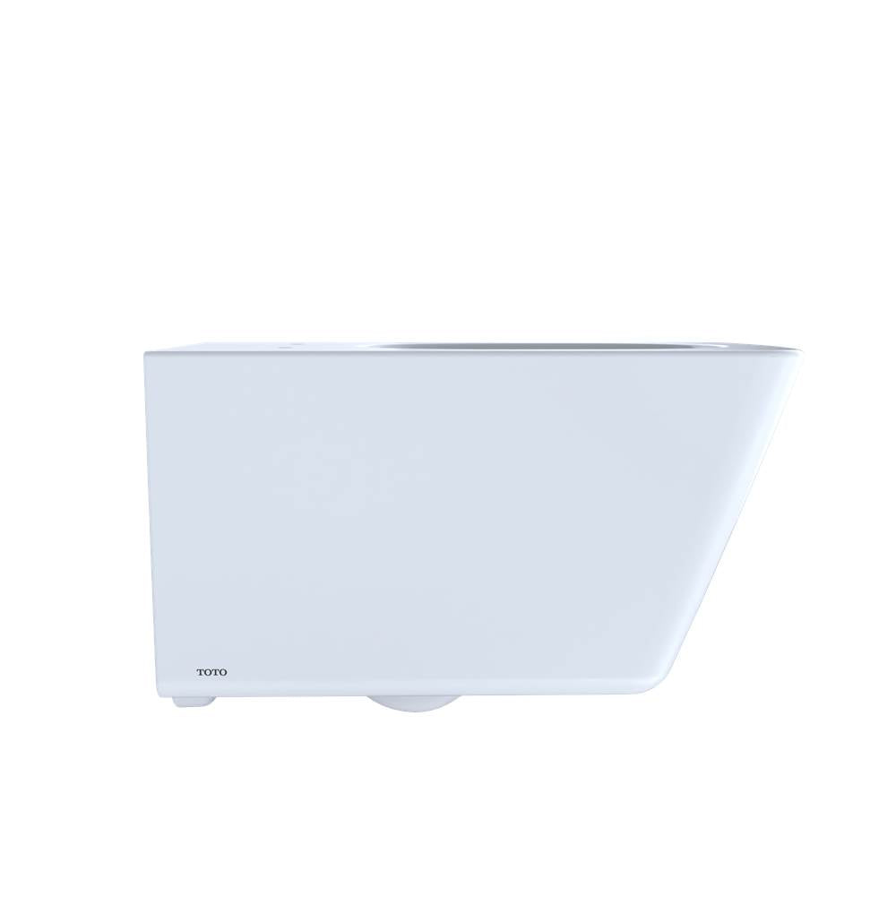 Toto Sp Wall-Hung Contemporary Square-Shape Dual Flush 1.28 And 0.9 Gpf Toilet With Cefiontect