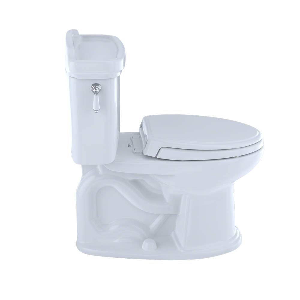 Toto Eco Dartmouth Two-Piece Elongated 1.28 Gpf Universal Height Toilet, Cotton White
