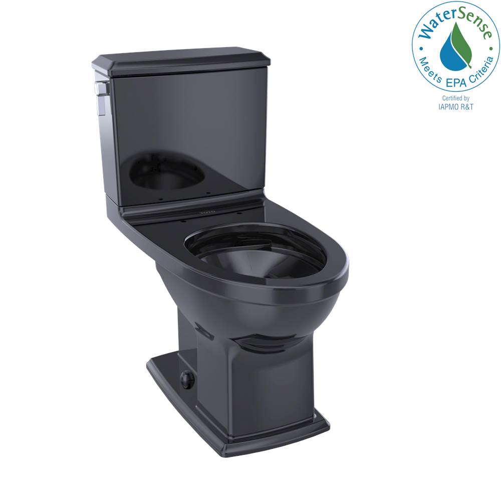 TOTO - Toto Connelly Two-Piece Elongated Dual-Max, Dual Flush 1.28 And 0.9 Gpf Universal Height Toilet, Ebony - Ebony