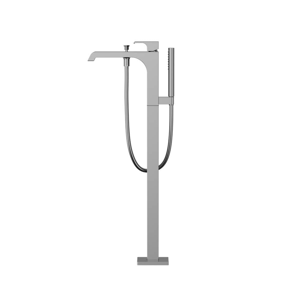 Toto Gc Single-Handle Free Standing Tub Filler With Handshower, Brushed Nickel