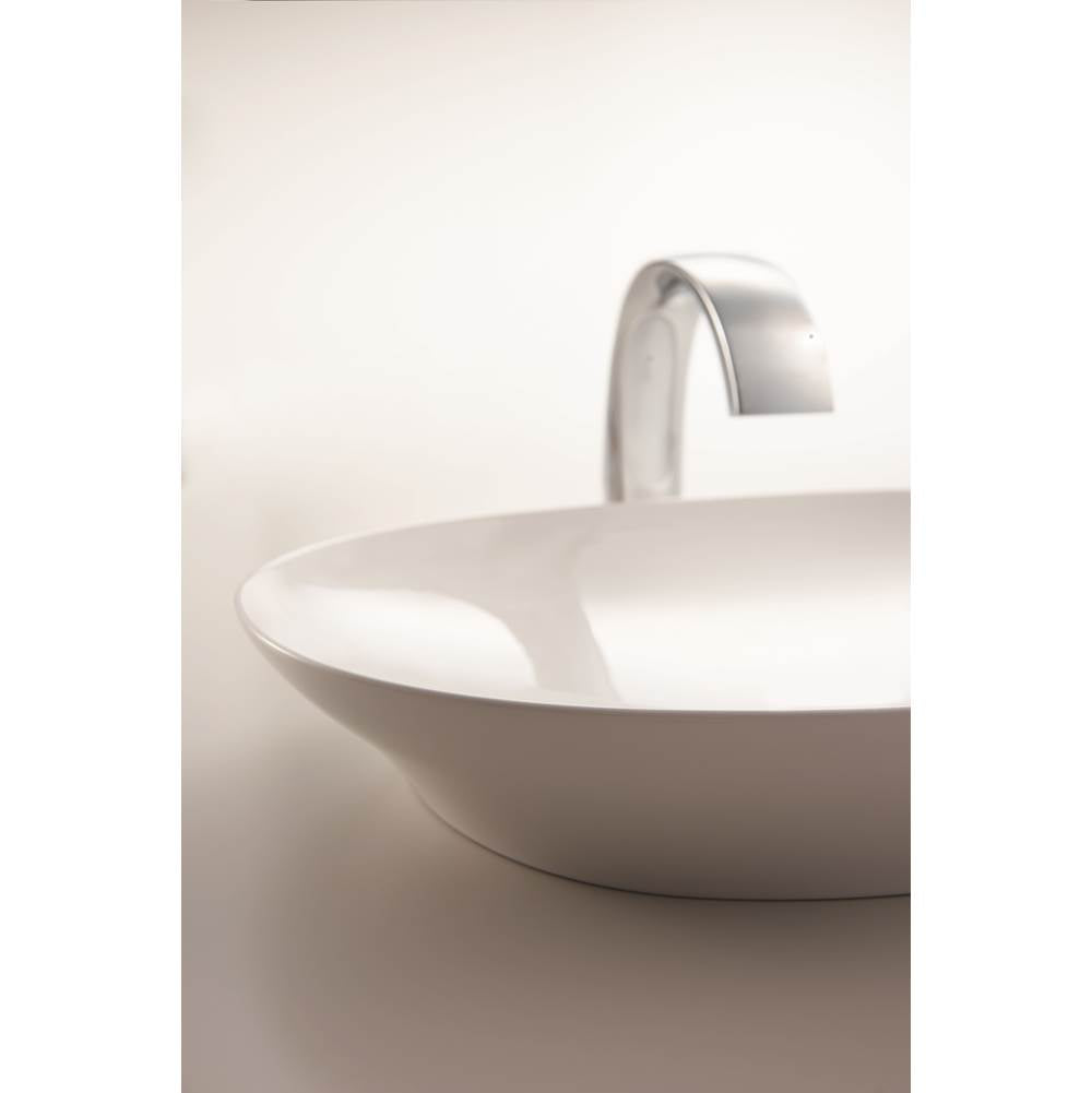 Toto Kiwami Oval 16 Inch Vessel Bathroom Sink With Cefiontect, Cotton White
