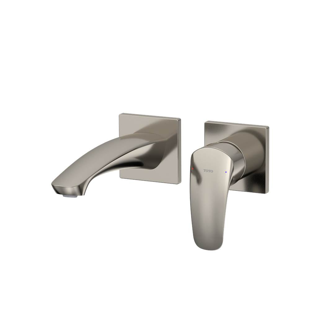 Toto Gm 1.2 Gpm Wall-Mount Single-Handle Bathroom Faucet With Comfort Glide Technology, Brushed Nickel