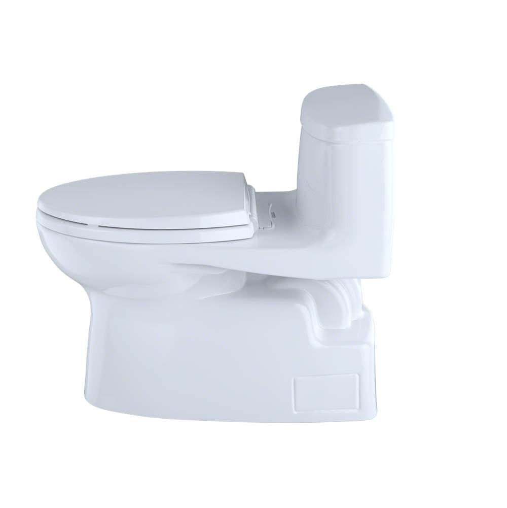 TOTO Carolina II One-Piece Elongated 1.28 GPF Universal Height Skirted Toilet with CeFiONtectE, Cotton White
