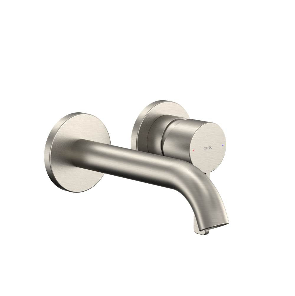 Toto Gf 1.2 Gpm Wall-Mount Single-Handle Bathroom Faucet With Comfort Glide Technology, Brushed Nickel