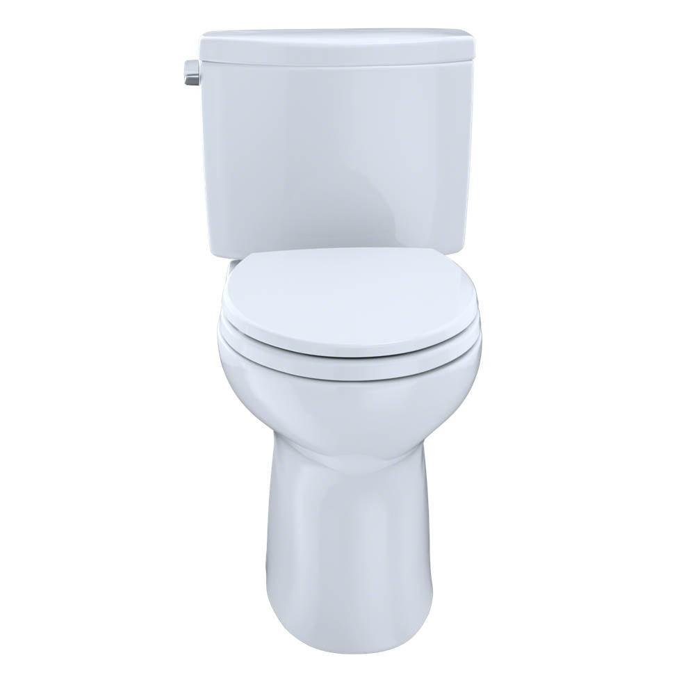 Toto Drake II Two-Piece Elongated 1.28 Gpf Universal Height Toilet With Cefiontect, Cotton White