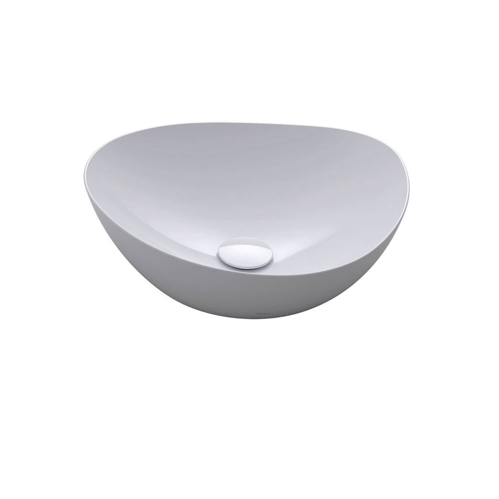 TOTO - Toto Kiwami Asymmetrical Vessel Bathroom Sink With Cefitontect, Clean Matte - Clean Matte