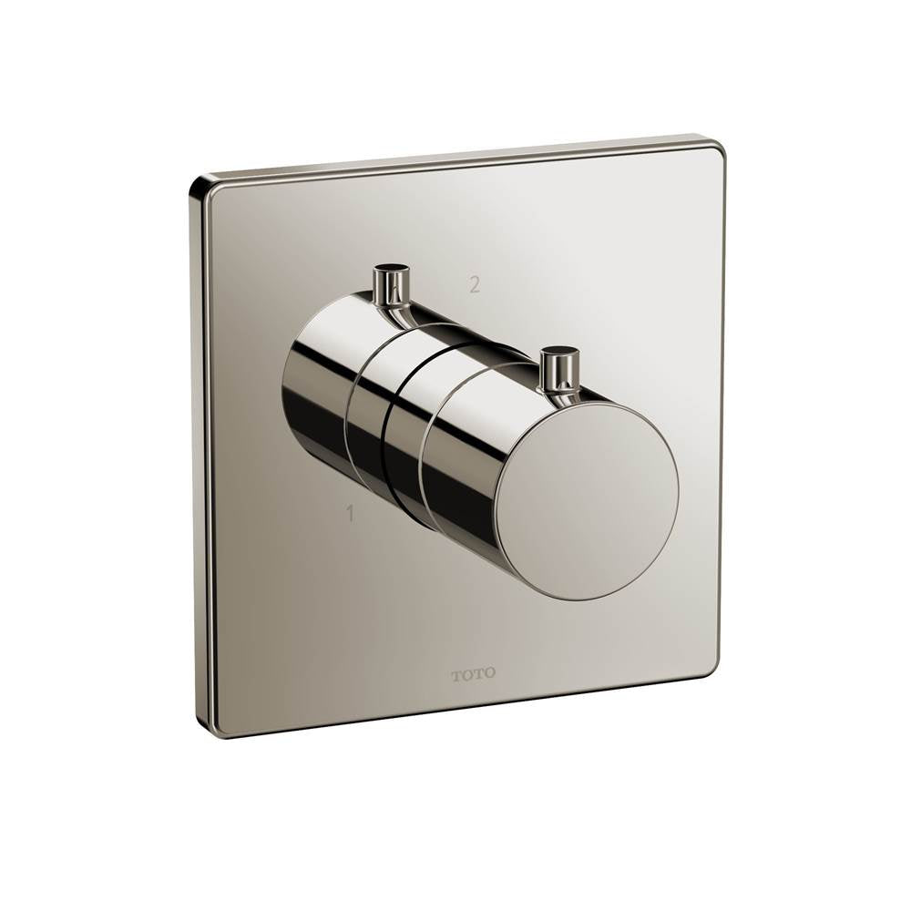 TOTO - 2Way Div Trim W/O Off,G,Square Polished Nickel - Polished Nickel