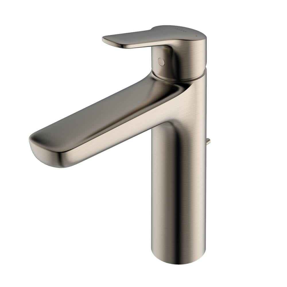 Toto Gs Series 1.2 Gpm Single Handle Bathroom Faucet For Semi-Vessel Sink With Comfort Glide Technology And Drain Assembly, Brushed Nickel