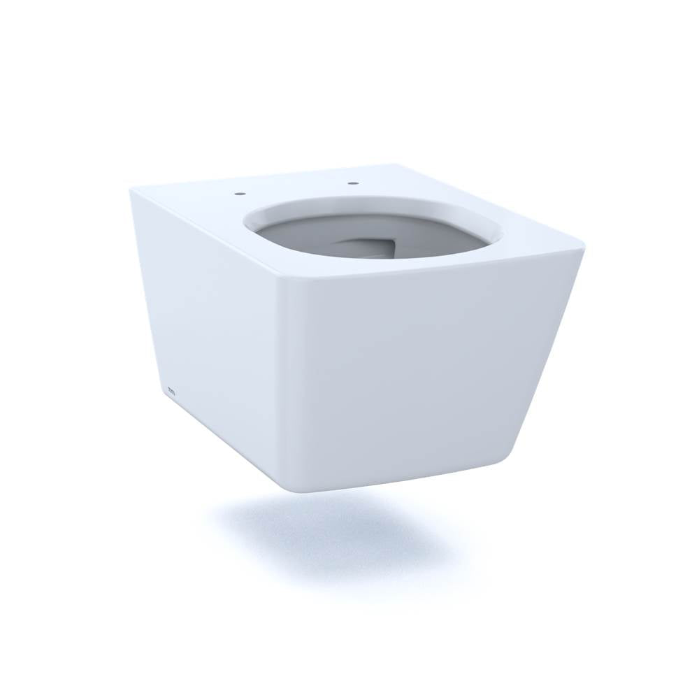 Toto Sp Wall-Hung Contemporary Square-Shape Dual Flush 1.28 And 0.9 Gpf Toilet With Cefiontect