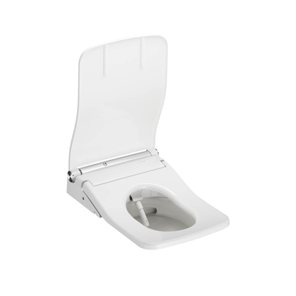 TOTO SW WASHLET+ Ready Square Electronic Bidet Toilet Seat with Auto Flush Ready Cotton White