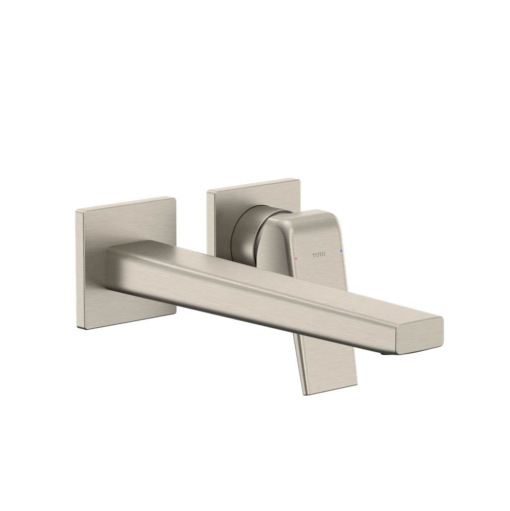 Toto Gb 1.2 Gpm Wall-Mount Single-Handle Long Bathroom Faucet With Comfort Glide Technology, Brushed Nickel