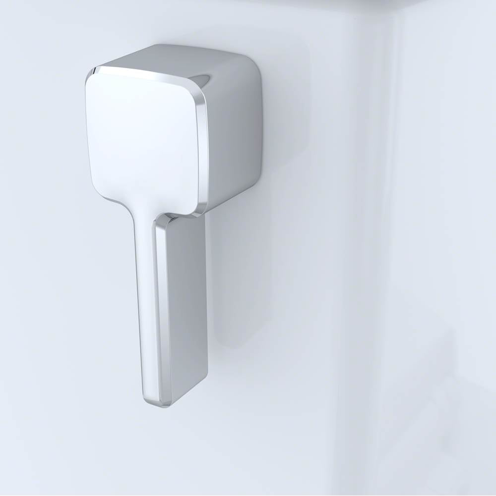 TOTO Connelly Two-Piece Elongated Dual Flush 1.28 and 0.9 GPF Toilet with CEFIONTECT, WASHLET+ Ready, Cotton White