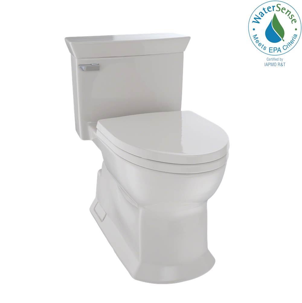 TOTO - TOTO Eco Soir1/2e One Piece Elongated 1.28 GPF Universal Height Skirted Toilet with CEFIONTECT, Sedona Beige - Sedona Beige