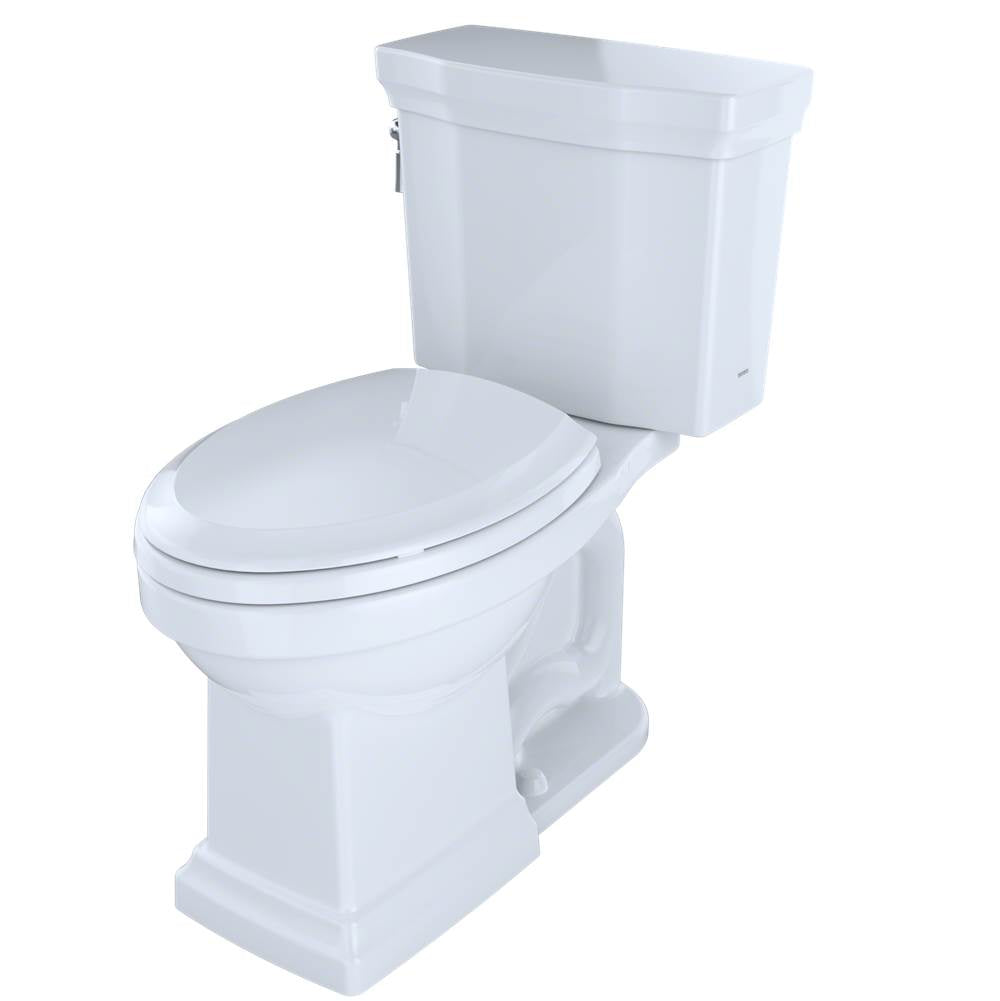 Toto Promenade II Two-Piece Elongated 1.28 Gpf Universal Height Toilet With Cefiontect, Cotton White