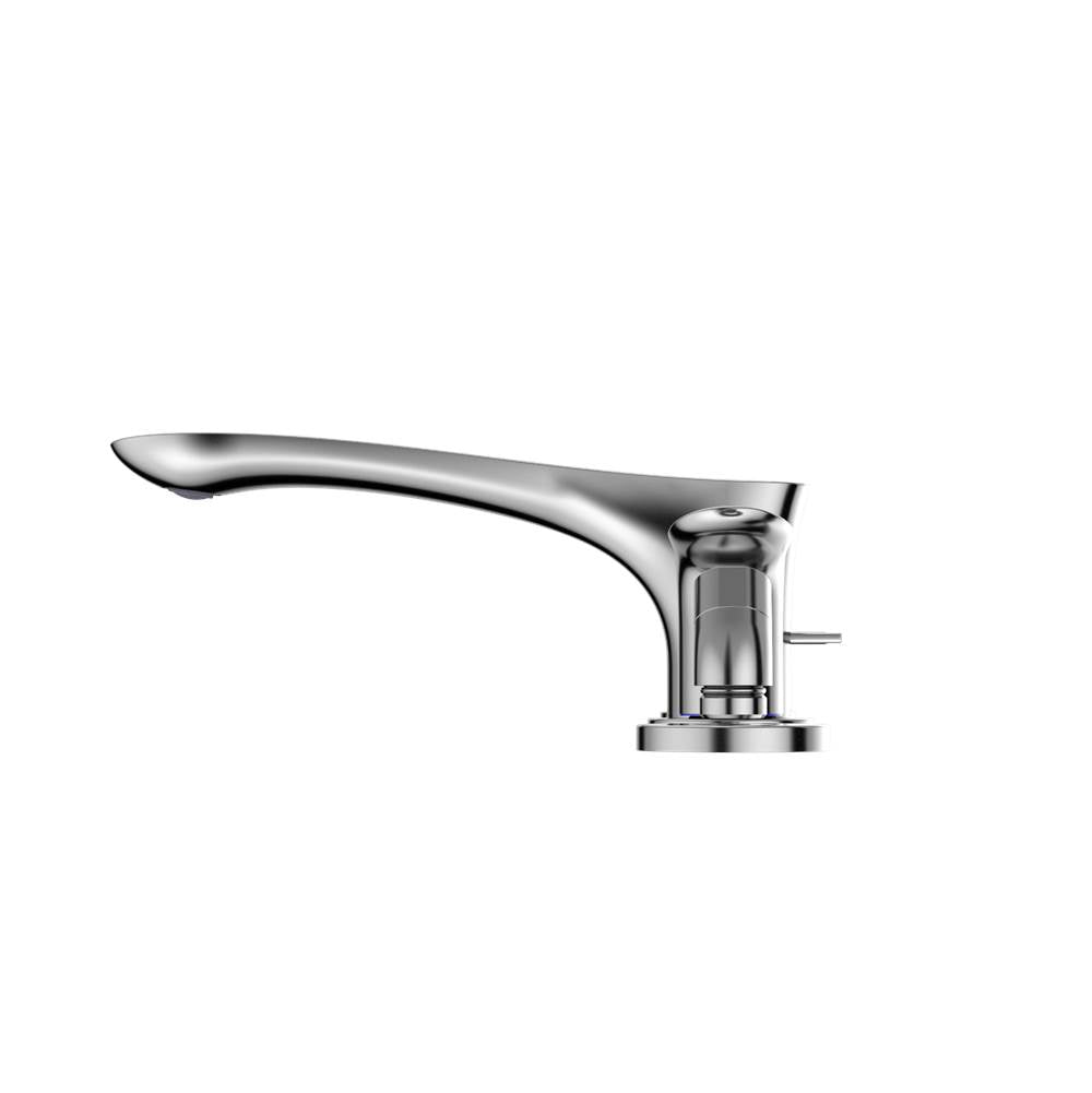 Toto Go Two-Handle Deck-Mount Roman Tub Filler Trim With Handshower, Brushed Nickel