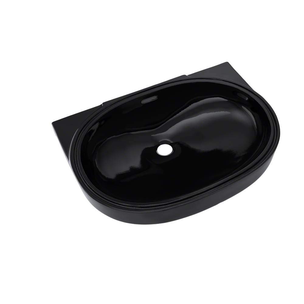 TOTO - Toto 19-11/16'' X 13-3/4'' Oval Undermount Bathroom Sink, Ebony - Ebony