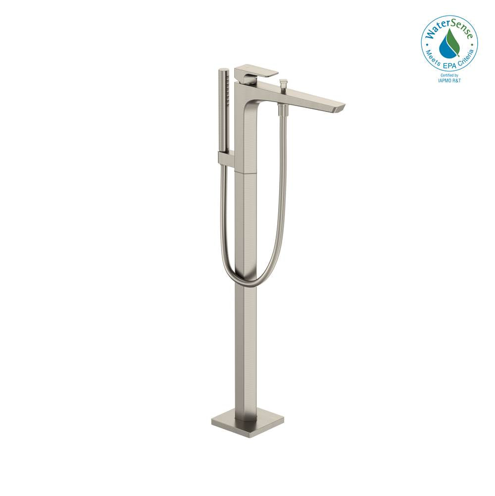 TOTO - Toto Ge Single-Handle Free Standing Tub Filler With Handshower, Brushed Nickel - Brushed Nickel