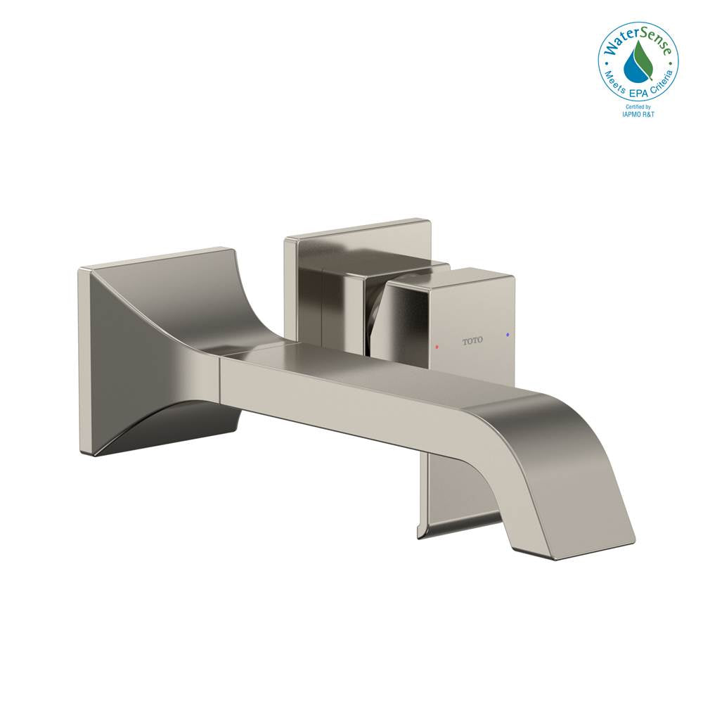 TOTO - Toto Gc 1.2 Gpm Wall-Mount Single-Handle Long Bathroom Faucet With Comfort Glide Technology, Polished Nickel - Polished Nickel