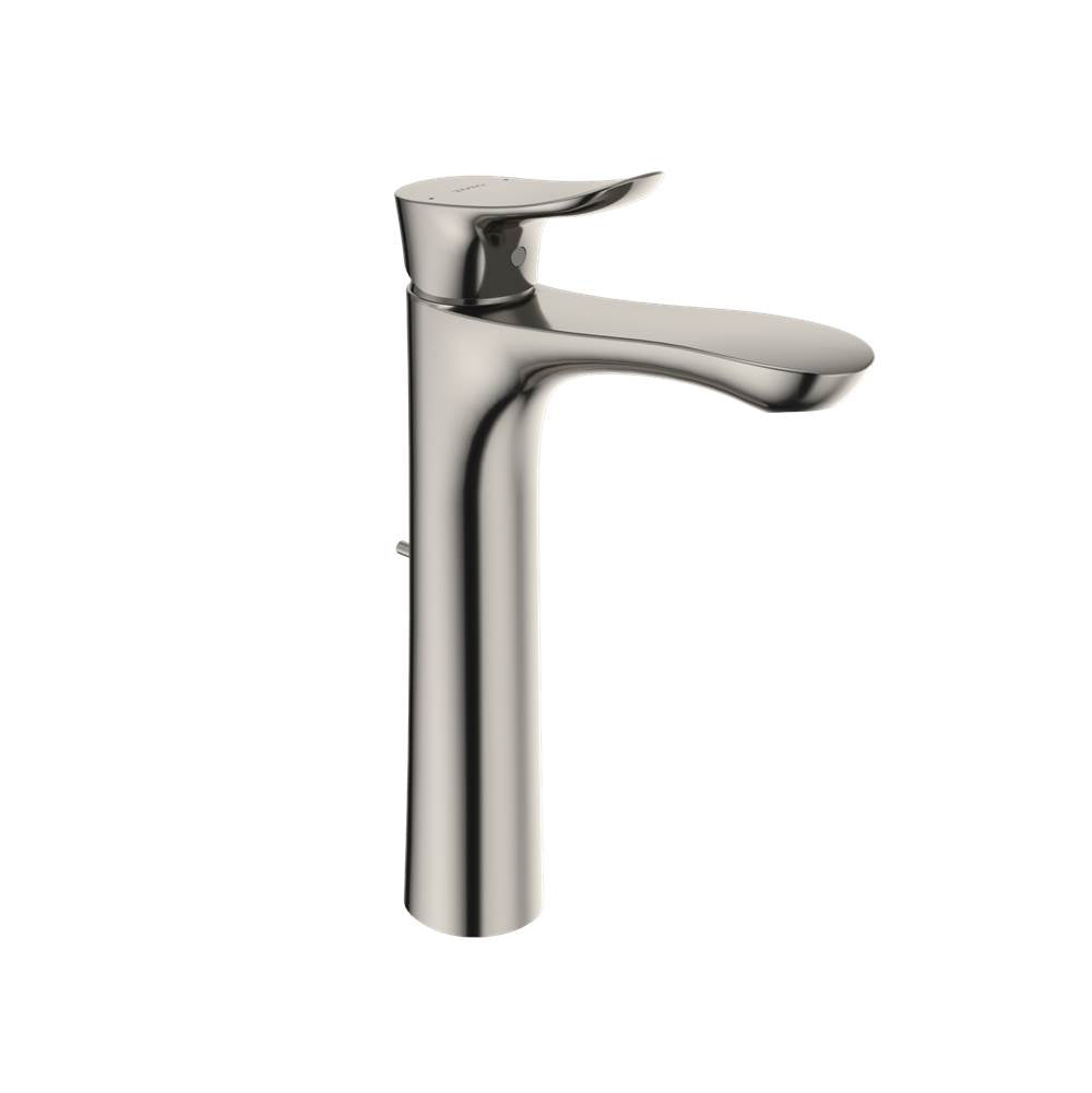 Toto Go 1.2 Gpm Single Handle Vessel Bathroom Sink Faucet With Comfort GlideE Technology, Brushed Nickel