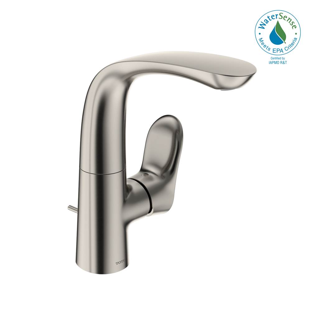 TOTO - Toto Go 1.2 Gpm Single Side-Handle Bathroom Sink Faucet With Comfort Glide Technology And Drain Assembly, Polished Nickel - Polished Nickel