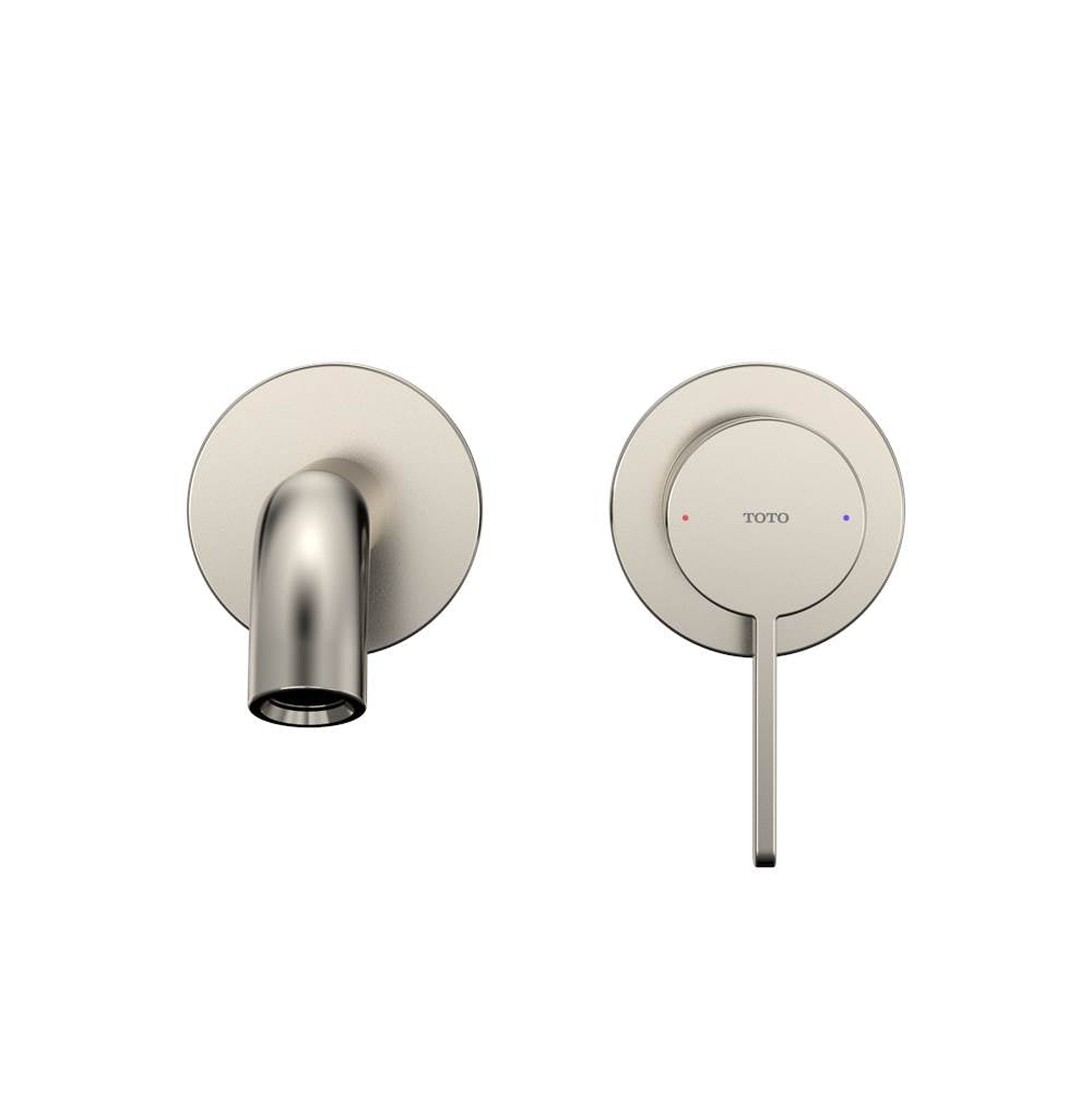 Toto Gf 1.2 Gpm Wall-Mount Single-Handle Bathroom Faucet With Comfort Glide Technology, Brushed Nickel