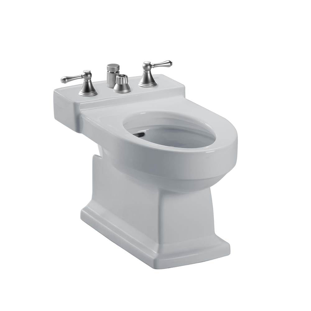 TOTO - Toto Lloyd Deck Mount Vertical Spray Flushing Rim Bidet, Cotton White - Colonial White