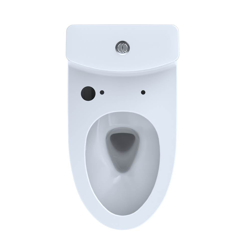 Aquia IV One-Piece Elongated Dual Flush 1.28 and 0.8 GPF WASHLET+ and Auto Flush Ready Toilet with CEFIONTECT, Cotton White