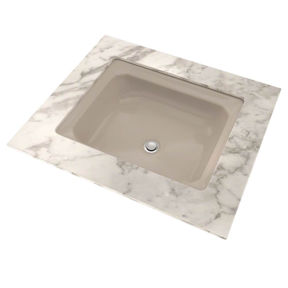 Toto Guinevere Rectangular Undermount Bathroom Sink With Cefiontect, Cotton White