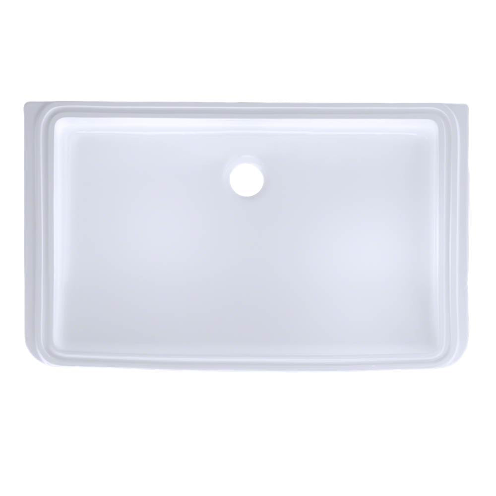 Toto Rectangular Undermount Bathroom Sink With Cefiontect, Cotton White