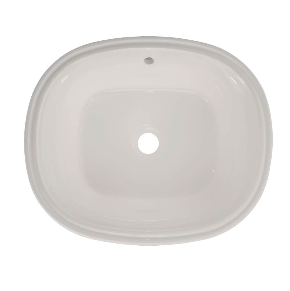 Toto MarisE 17-5/8'' X 14-9/16'' Oval Undermount Bathroom Sink With Cefiontect, Cotton White