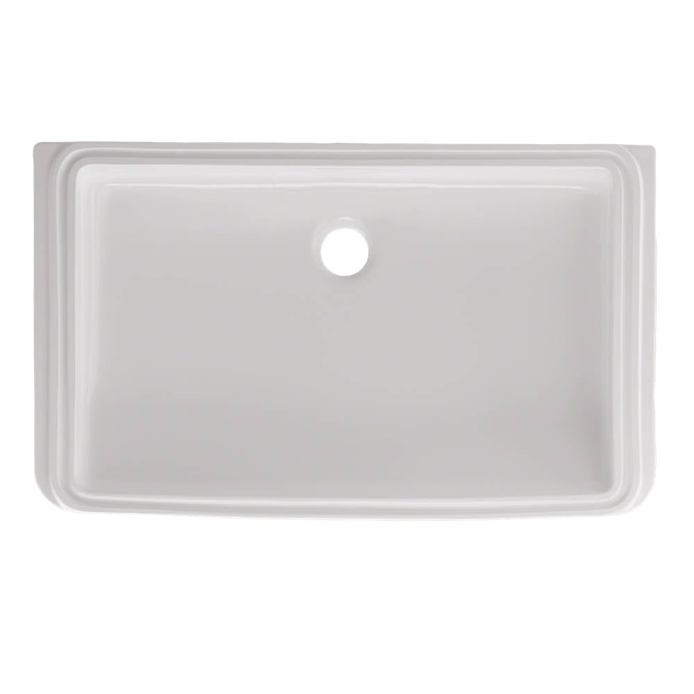 Toto Rectangular Undermount Bathroom Sink With Cefiontect, Cotton White