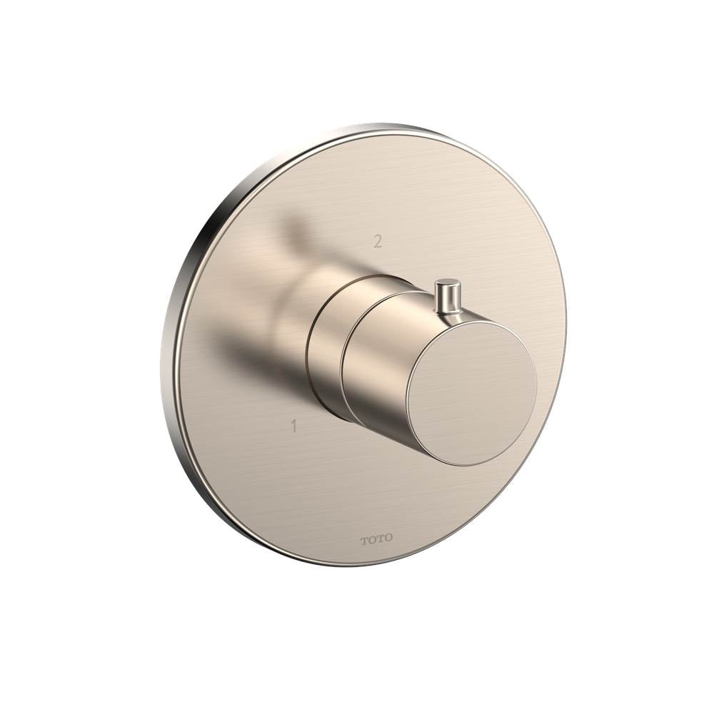 TOTO - Toto Round Three-Way Diverter Shower Trim, Brushed Nickel - Brushed Nickel