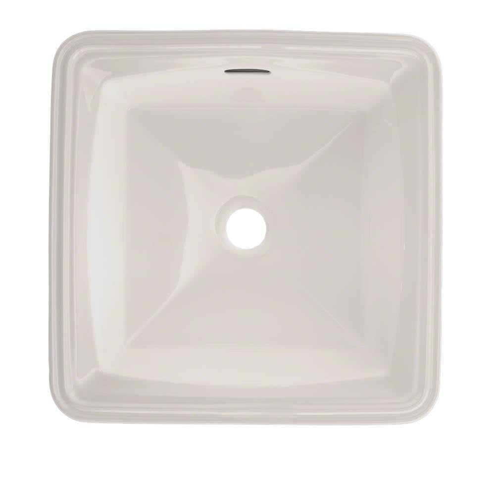 Toto ConnellyE Square Undermount Bathroom Sink With Cefiontect, Cotton White