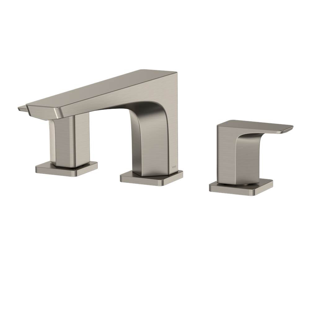 Toto Ge Two-Handle Deck-Mount Roman Tub Filler Trim, Brushed Nickel