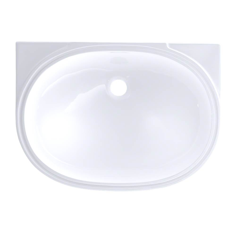 Toto Oval 19-11/16'' X 13-3/4'' Undermount Bathroom Sink With Cefiontect, Cotton White