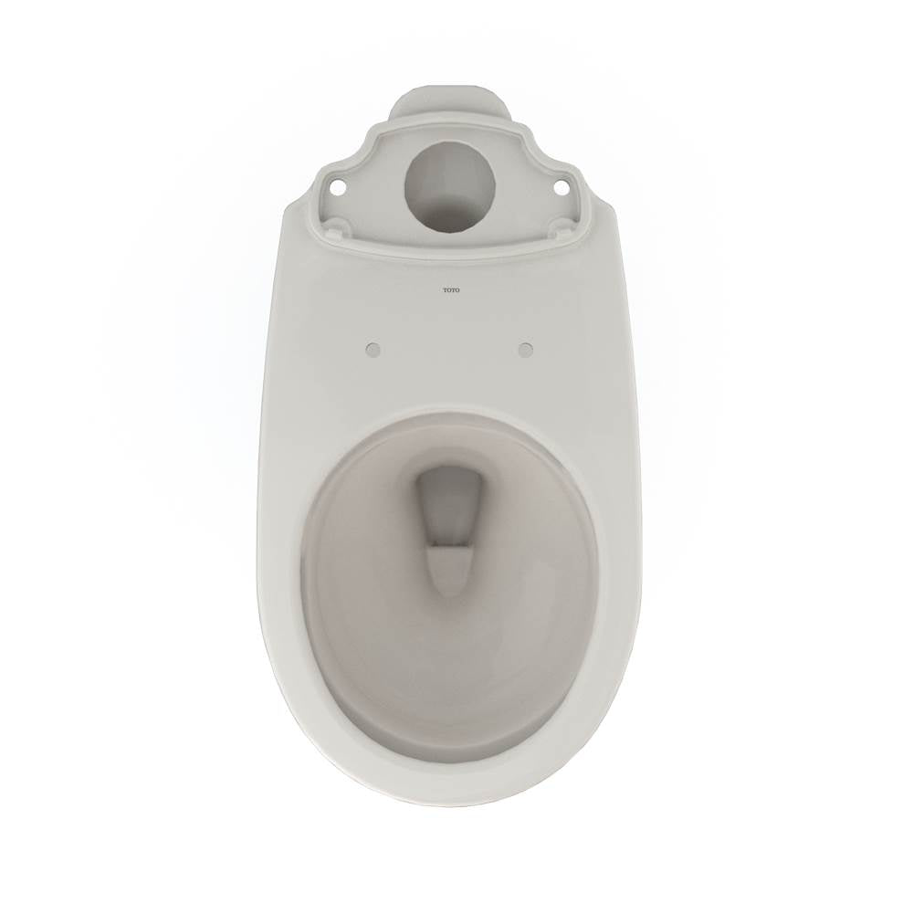 Toto Drake Round Tornado Flush Toilet Bowl With Cefiontect, Cotton White