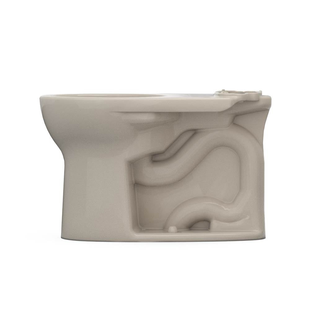 Toto Drake Round Tornado Flush Toilet Bowl With Cefiontect, Cotton White